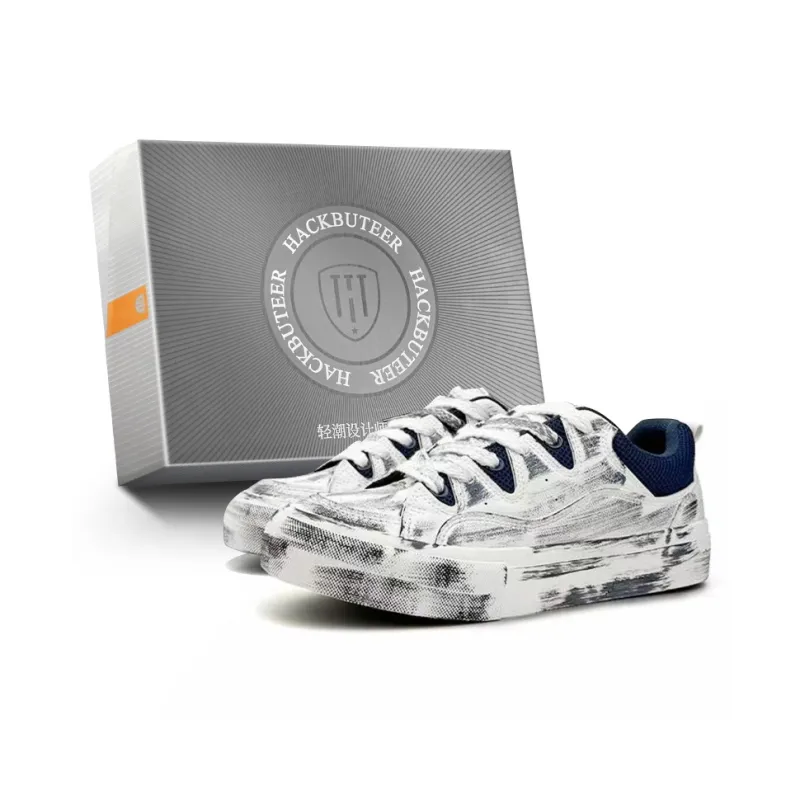 HACKBUTEER Low Top Skateboard Shoes Men's Box Included-6