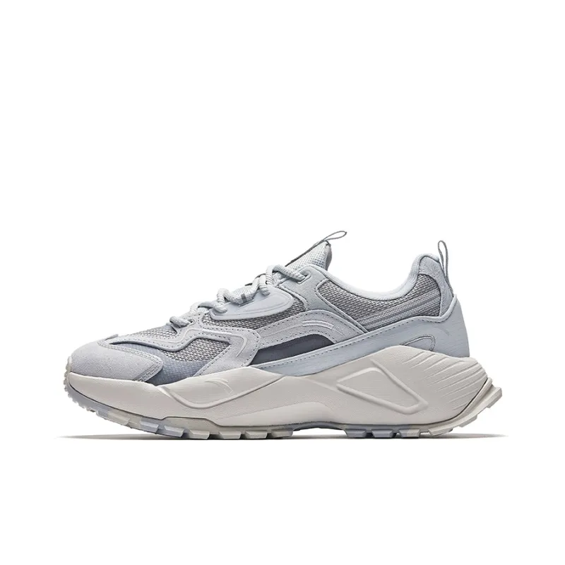 CHAOJIANTA Slip-Resistant Height Increasing Low-Top Chunky Sneakers Men's Gray-0