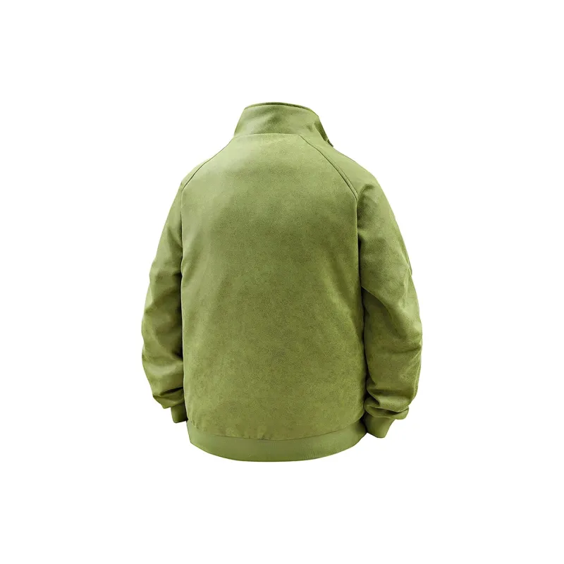 Yalu Jackets Coats Unisex Vintage Brown-7