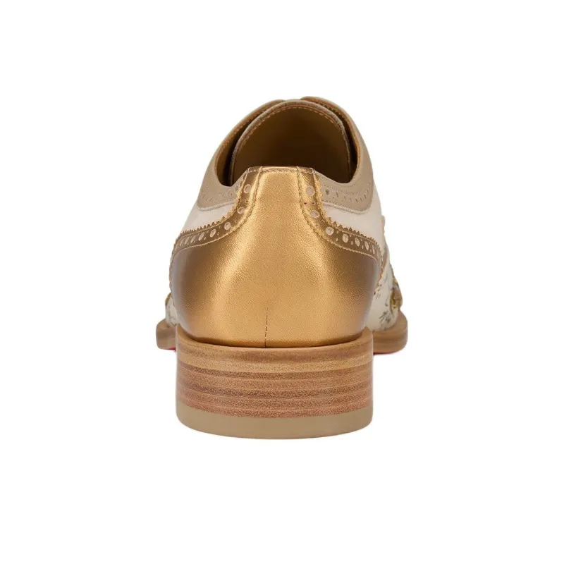 CL LUBOTING Education Esquisse Florale Casual Shoes Men's Gold-2