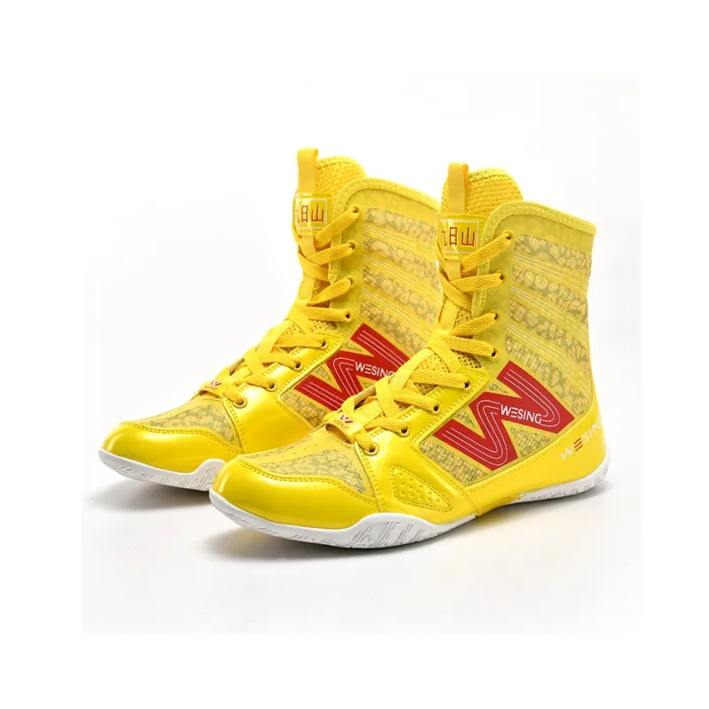 WESING Boxing Shoes Slip Resistant, Abrasion Resistant, Breathable, Coverage Support, Lightweight Unisex-4