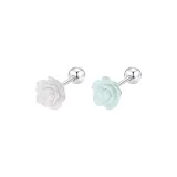 [Best-Selling 1 Pair]Lake Blue Glitter+White Glitter