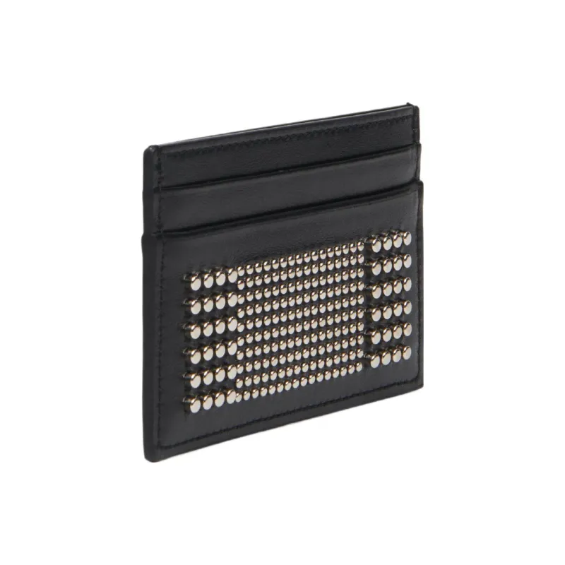 Alexander McQueen Cow Leather Card Holder Regular Men's Black-1