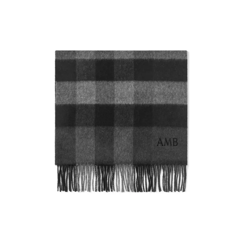 Burberry Checked Cashmere Scarf-1