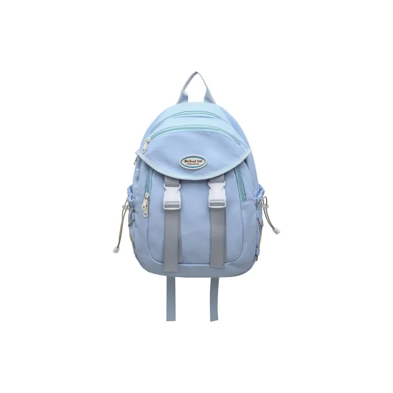Yalu Nylon Backpack Regular Unisex Black/White/Blue/Red-8