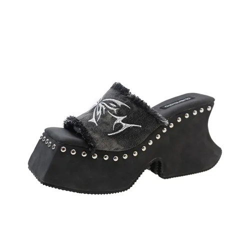 AJPAP Slip-Resistant Abrasion-Resistant Quick-Drying Slide Slippers Women's