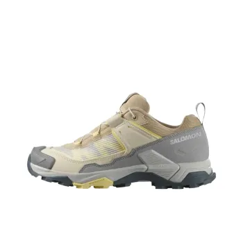 SALOMON X ULTRA 5 Breathable Low-Top Hiking Shoes Women's White Pepper