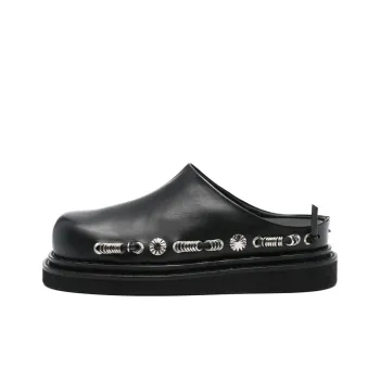 Toga Pulla Closed Toe Slippers 6cm Women's Black