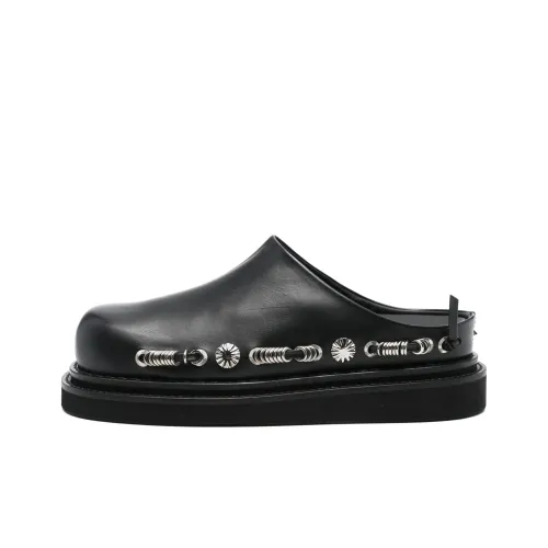 Toga Pulla Closed Toe Slippers 6cm Women's Black