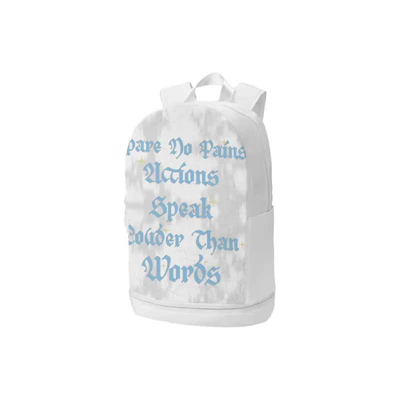 GLORY&CO Polyester Student Backpack Regular Unisex White-1