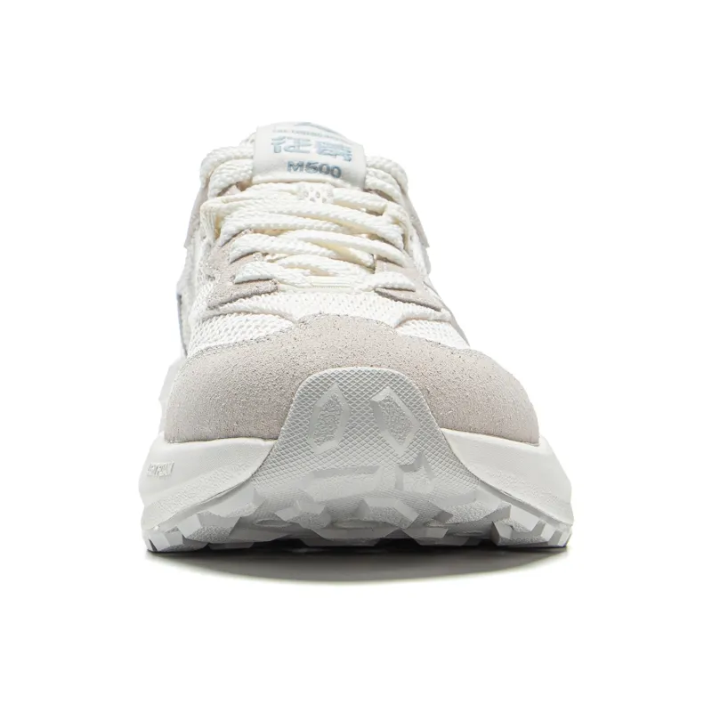 LiNing Zhengrong M500 Wear Resistant Breathable Slip Resistant Low Top Casual Shoes Women's White Gray-4