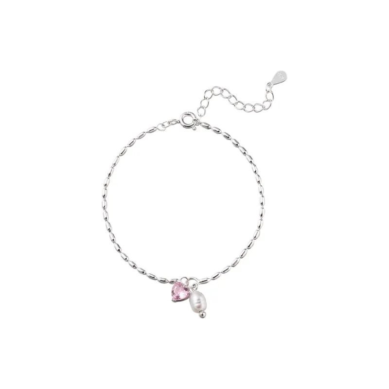 Heart Grass S925 Silver Bracelets Women's-0