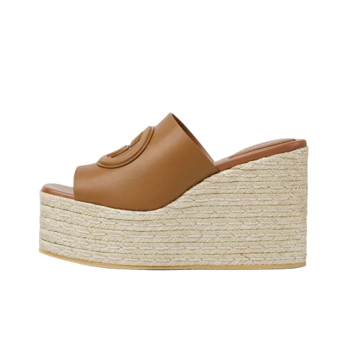 GUCCI Interlocking Slide Slippers 7.3cm Women's Brown