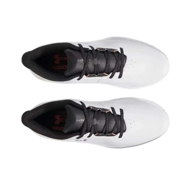 Under Armour Drive Fade Waterproof And Breathable Low Top Golf Shoes Men's Gray Black-4
