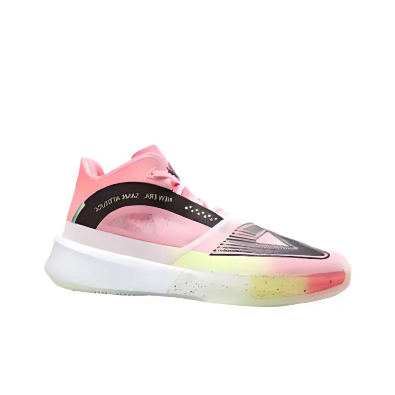 PEAK Surfing The Big Triangle 1.0 Durable Breathable Mid Top Basketball Shoes Men's Pink-1