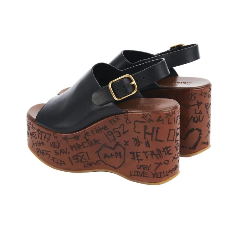 Chloé Maxime Wedge Sandals Women's-2