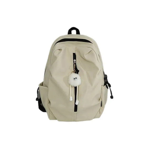 FREEHIKE Nylon Fabric Backpack Regular Unisex Ecru/Green/Red/Black-1