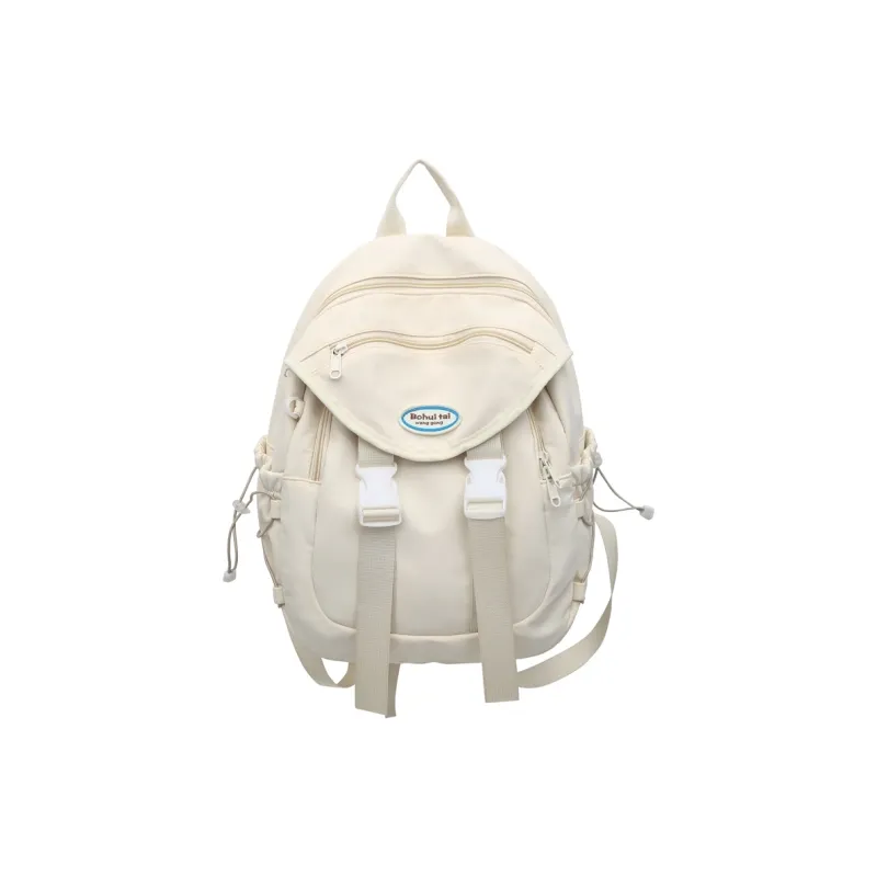 Yalu Nylon Backpack Regular Unisex Black/White/Blue/Red-4