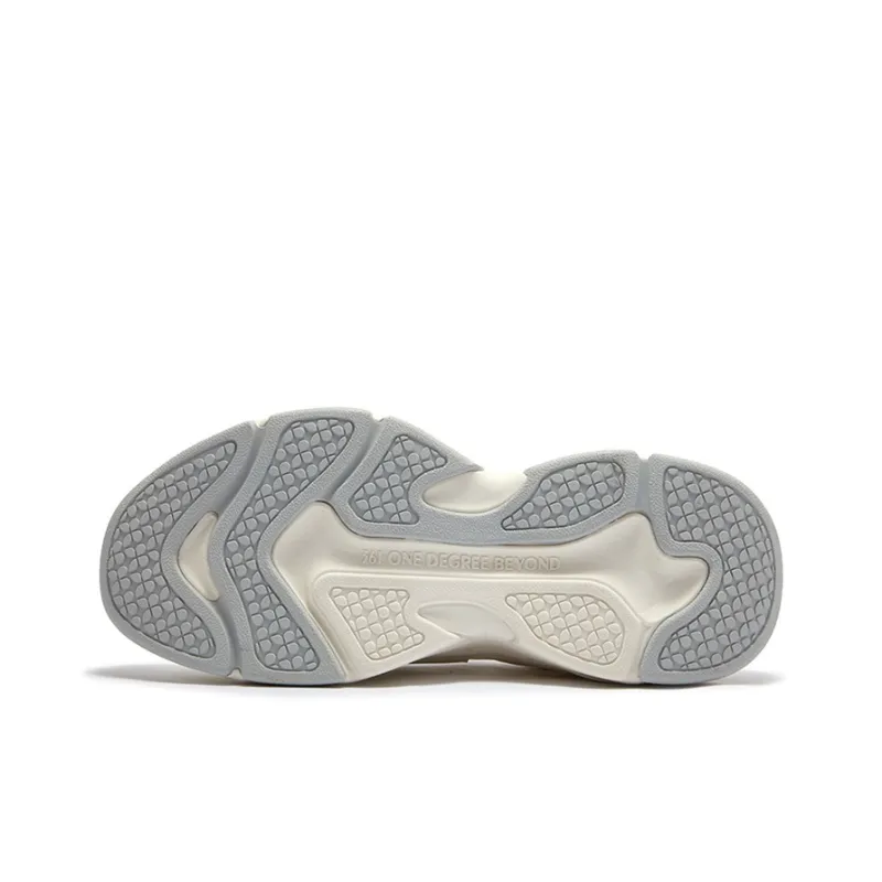 361° Anti-Slip Wear-Resistant Low-Top Chunky Sneakers Women's Greige-4