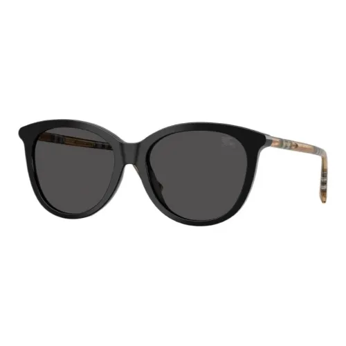 Burberry Acetate Irregular Shape Sunglasses Women's Black