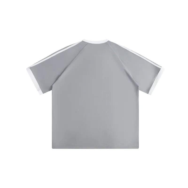 REDU T-Shirt Unisex White & Black Stripes-13