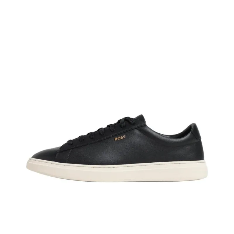 HUGO BOSS Low Top Skateboard Shoes Men's Black-0
