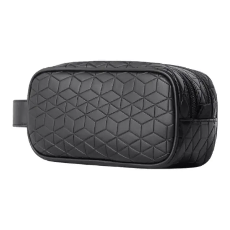 ZARA Polyurethane Toiletry Bag Men's Black-1