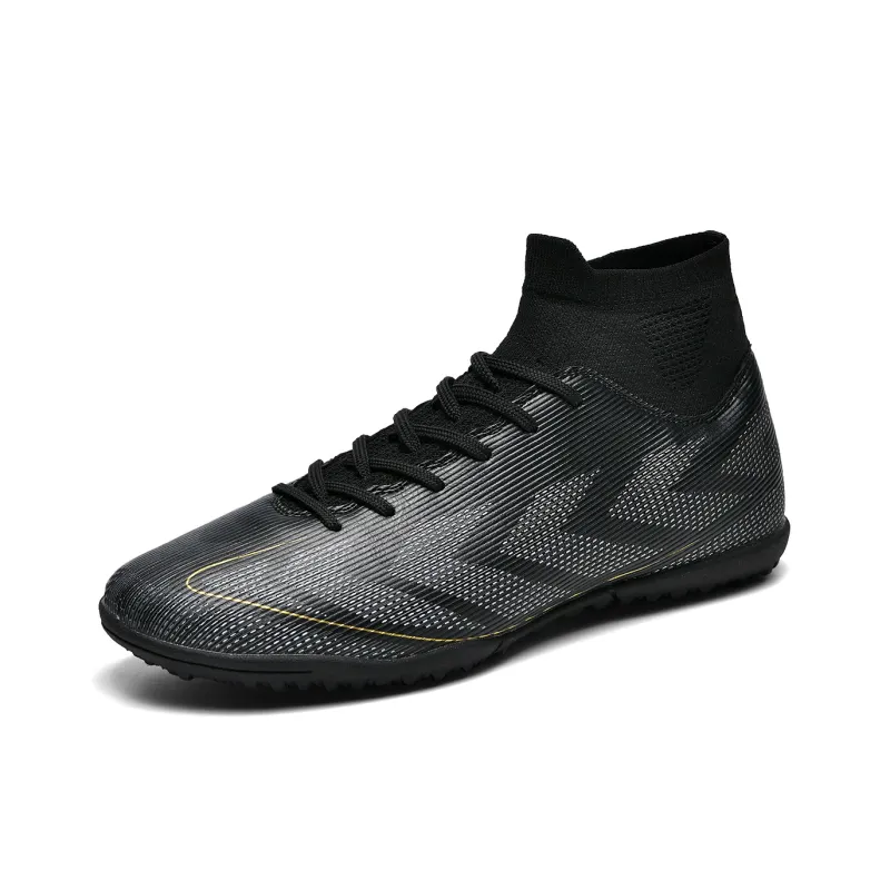 QIUTEXIONG FG Rubber Long Studs TF Rubber Broken Studs Cushioning Support Impact Resistant Soccer Shoes Unisex-1