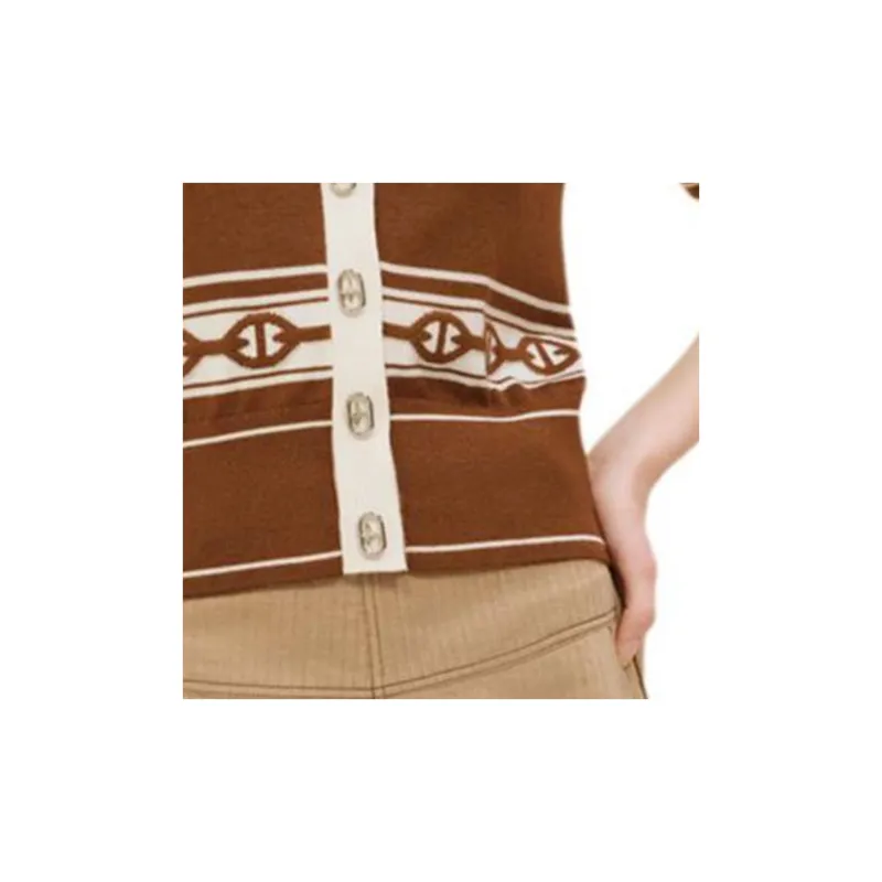 HERMES SS25 Knitwear Women's Chestnut Brown-4
