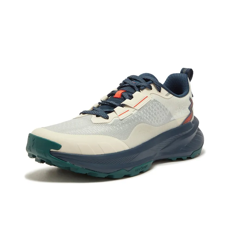 361° Anti Slip And Wear Resistant Breathable Low Top Running Shoes Men's White Ink Blue-1