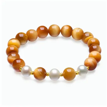 Oriental Jade Tiger's Eye Stone Bracelets Women's