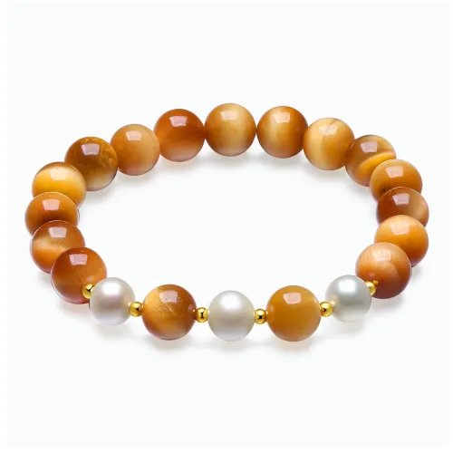 Oriental Jade Tiger's Eye Stone Bracelets Women's