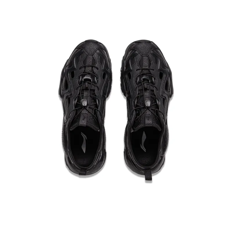 LiNing Cat Claw Breathable Height Increasing River Trekking Shoes Men's Night Black-3