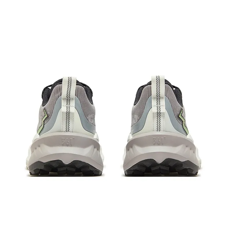 361° Anti Slip And Wear Resistant Breathable Low Top Running Shoes Men's Zinc Iron Gray-3