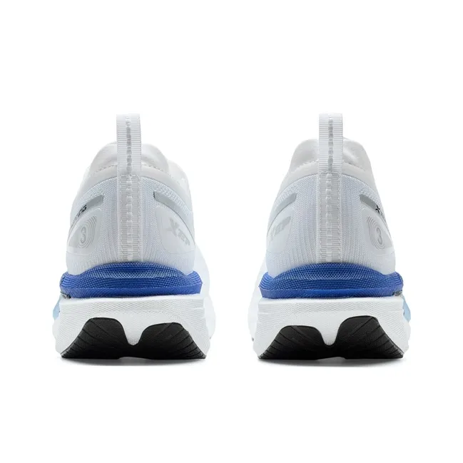 XTEP Cushioning Anti Slip Wear Resistant Coverage Support Rebound Low Top Training Running Shoes Men's White Blue Green-4