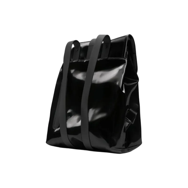 Rains Water repellent Coating Backpack Mini Unisex Bright Black-2