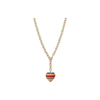 Roxanne Assoulin The Striped Puffy Heart Necklace