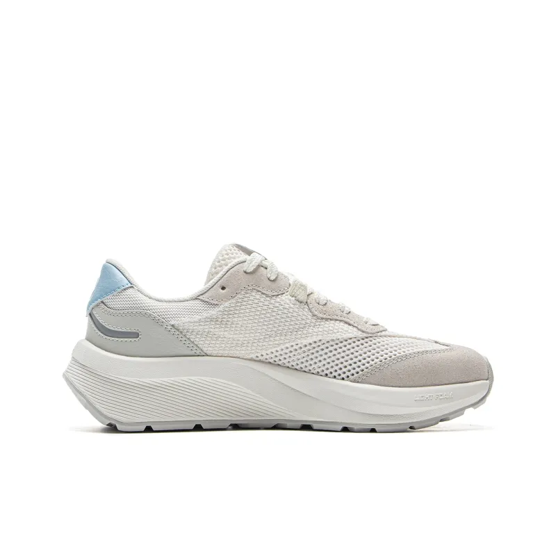 LiNing Zhengrong M500 Wear Resistant Breathable Slip Resistant Low Top Casual Shoes Women's White Gray-1