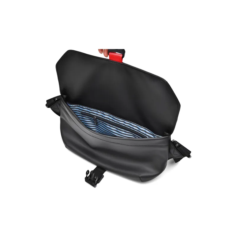 COLINS KEIRS Fabric Crossbody Biker Cycling Bag Commute One Shoulder Small Bag Men's Black/Gray/Blue-7