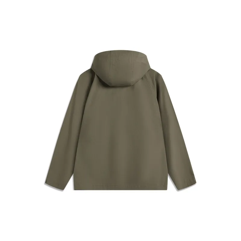 LiNing Sports Life Collection Trench Coat Men's Army Sail Green-1
