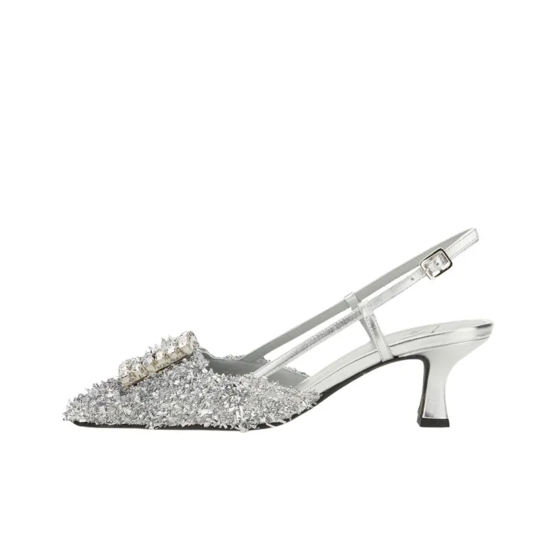 Roberto Festa Slim Heel High Heels Women's Silver-0