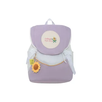 KAMLUI Nylon Backpack Regular Unisex Light Purple/Light Brown/Light Green/Jasper