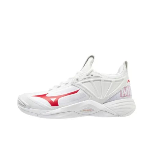 mizuno preto Wave Momentum 2 Low-Top Training Shoes Women's White Red