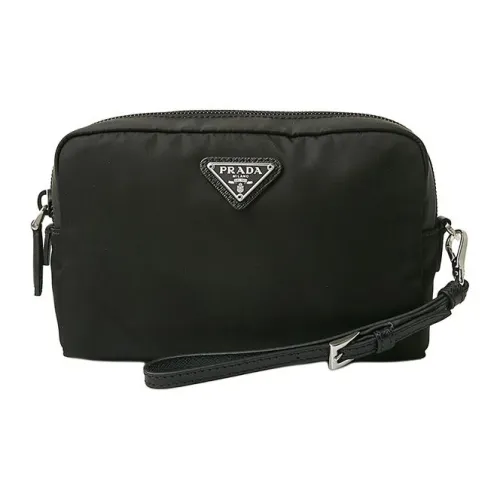 PRADA Re Edition Nylon Fabric Wrist Bag Storage Bag Clutch Unisex Black