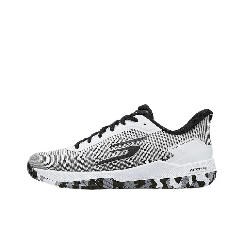 Skechers GO PICKLEBALL MENS Low Top Running Shoes Men's White Black-0