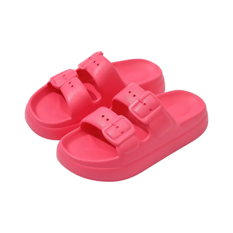 Foot Recreation Squashy And Bouncy Feeling Slippers For Women's Summer Slip Resistant Platform Shoes-12