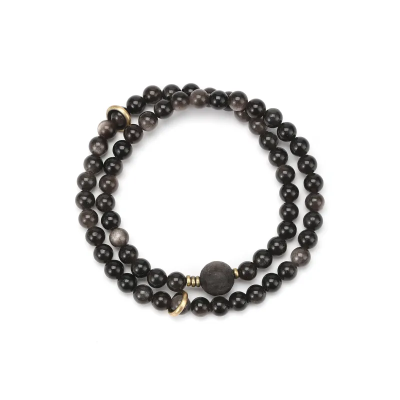 Tanner Obsidian Bracelets Unisex-1
