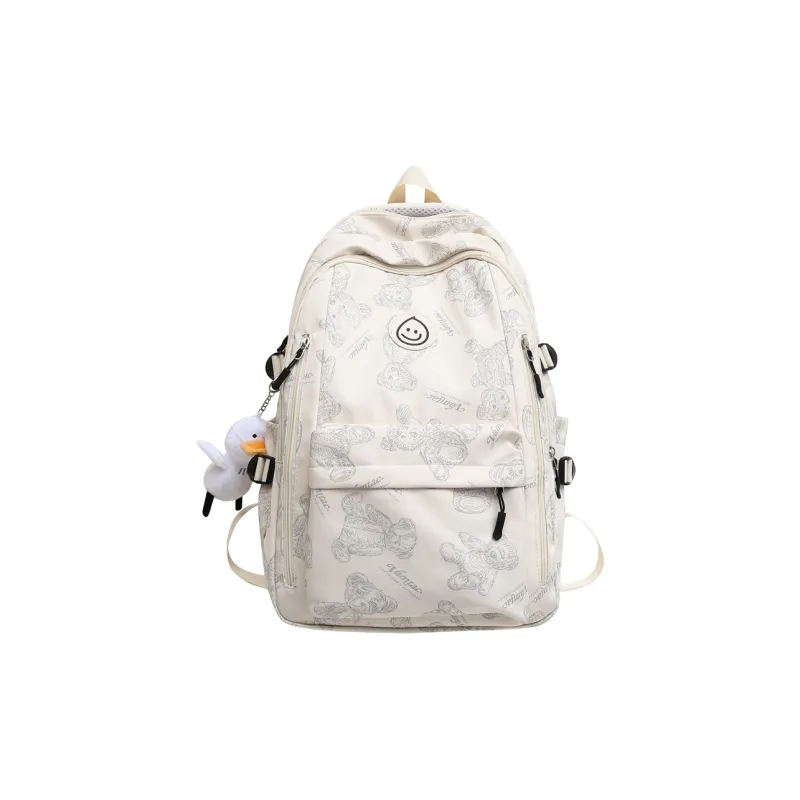 Yalu Nylon Backpack Regular Unisex Multicolor-6
