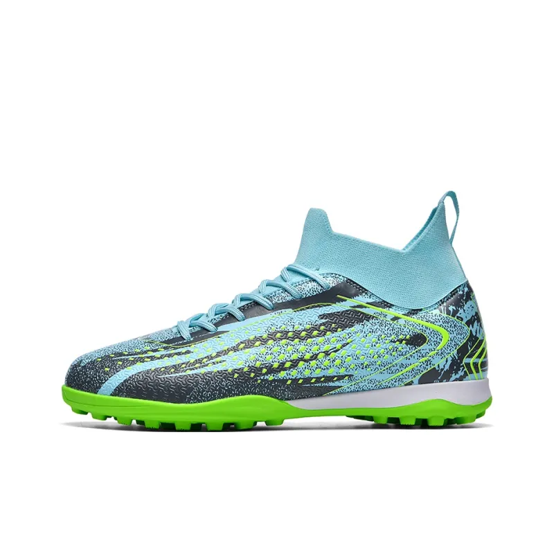 QIUTEXIONG FG Rubber Long Studs TF Rubber Broken Studs Cushioning Impact Resistant Soccer Shoes Unisex-12