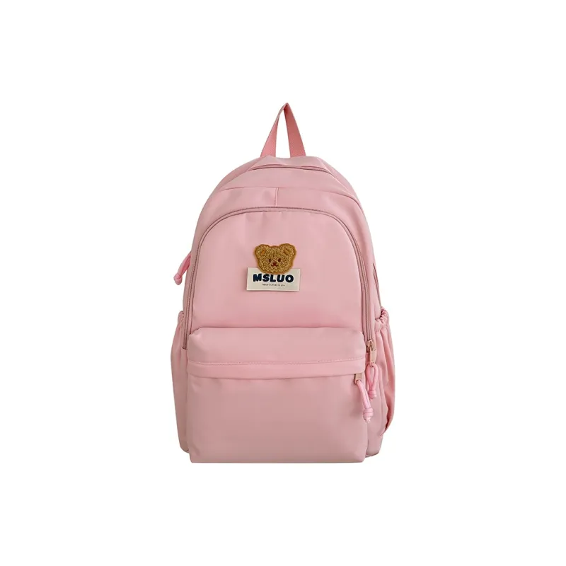 KAMLUI Nylon Backpack Unisex Mint Green/White/Black/Yellow/Pink-24